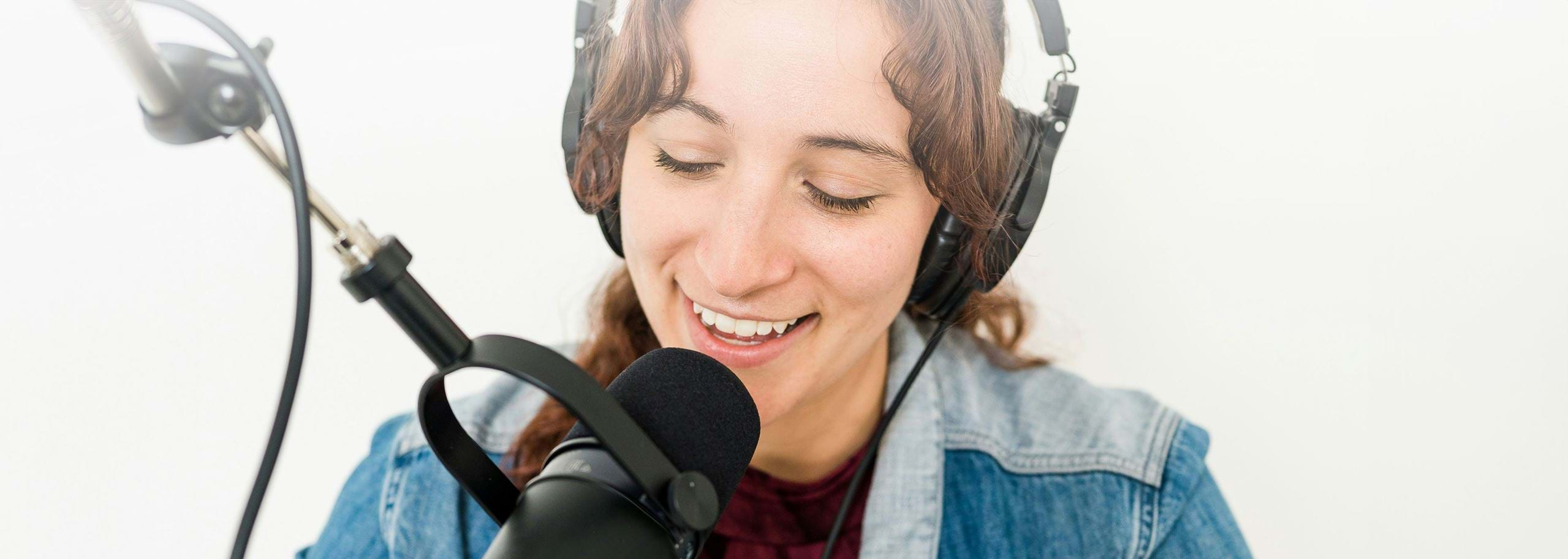 Female Professional Podcaster with Hindenburg Pro