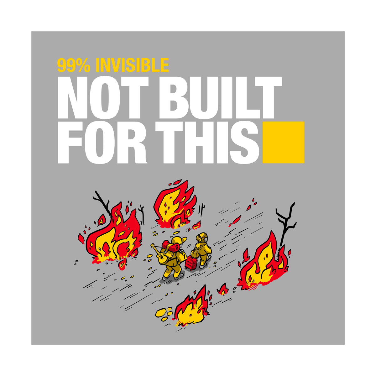 99 % Invisible Illustration and Logo  used for Hindenburg Pro's 10 best podcasts 2024