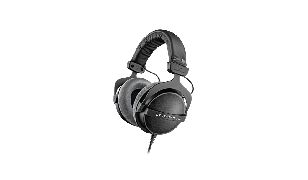 Hindenburg Systems Beyerdynamic DT 770 80 Ohm Headphones on White Background